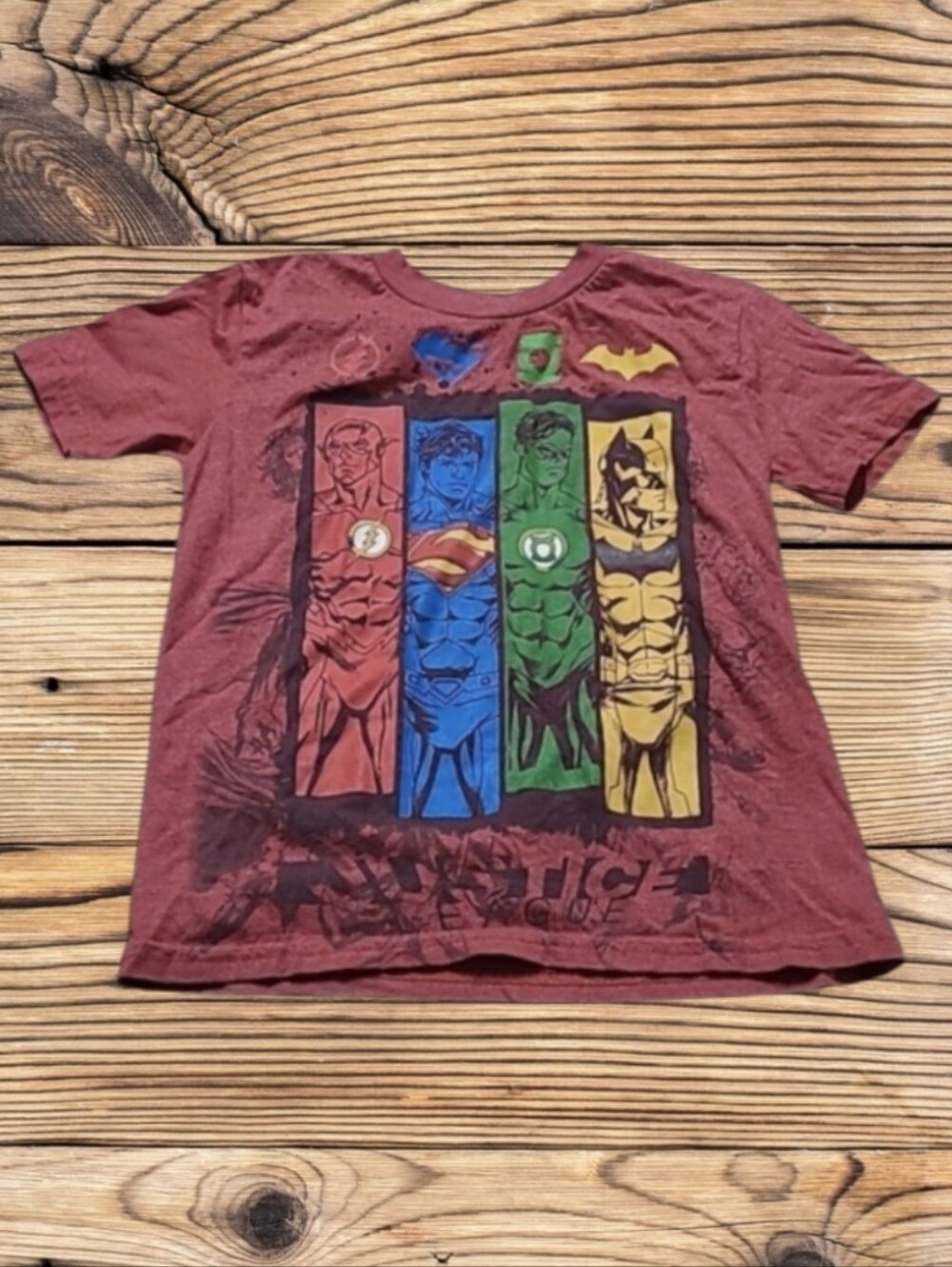 LITTLE BOY'S JUSTICE LEAGUE SHIRT